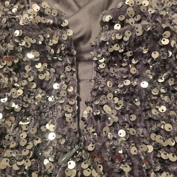 🤩Host Pick❤️NWT Selfie Leslie Sequined Mini Dress Women's Sz Large/US 8 - Picture 6 of 16